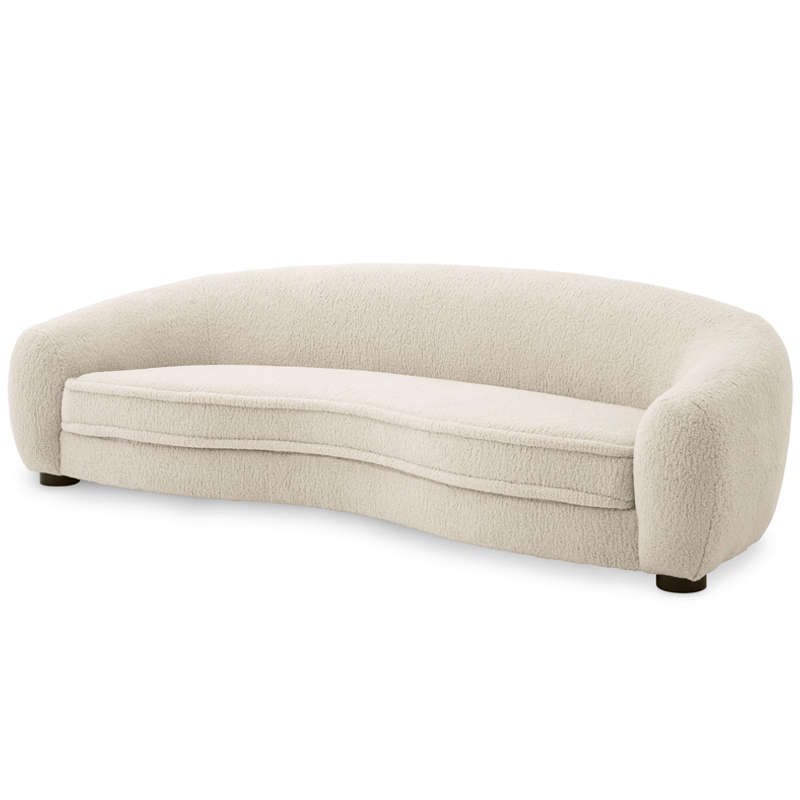 Диван Eichholtz Sofa Freud cream Кремовый Черный Диван Eichholtz Sofa Freud cream Кремовый Черный в Кирове | Loft Concept