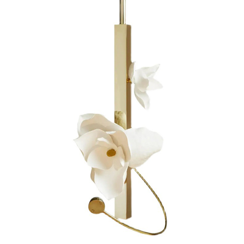 Подвесной Светильник Белый Цветок Lure Pendant by PELLE I Белый Золотой в Кирове | Loft Concept 