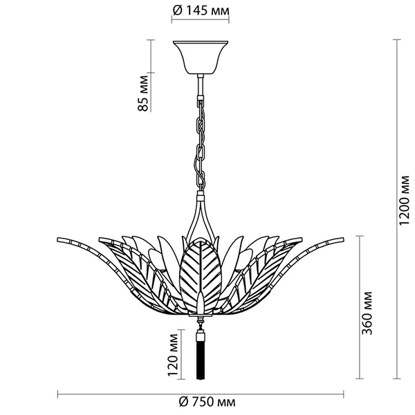 Люстра Glass Petals Chandelier 75 в Кирове