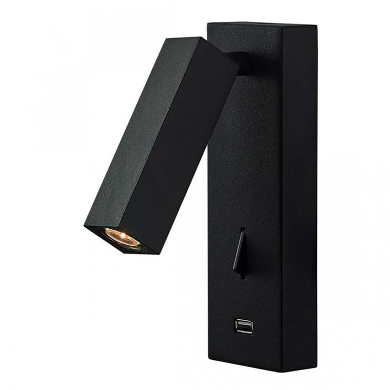 Бра Chelsom WALL LED DOCK Black USB Черный Бра Chelsom WALL LED DOCK Black USB Черный в Кирове | Loft Concept