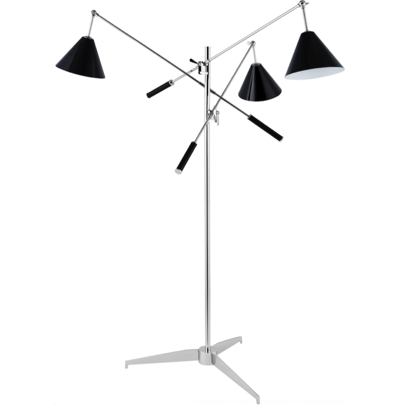 Торшер Stilnovo FLOR LAMP Черный Хром Торшер Stilnovo FLOR LAMP Черный Хром в Кирове | Loft Concept