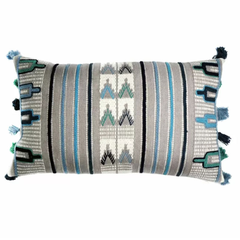 Чехол на подушку Blue Ikat Мульти Чехол на подушку Blue Ikat Мульти в Кирове | Loft Concept