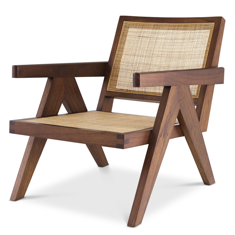 Кресло Eichholtz Chair Aristide brown Коричневый Бежевый Кресло Eichholtz Chair Aristide brown Коричневый Бежевый в Кирове | Loft Concept