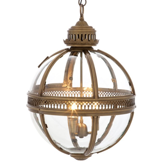 Люстра Lantern Residential Brass M Латунь Прозрачное Стекло Люстра Lantern Residential Brass M Латунь Прозрачное Стекло в Кирове | Loft Concept