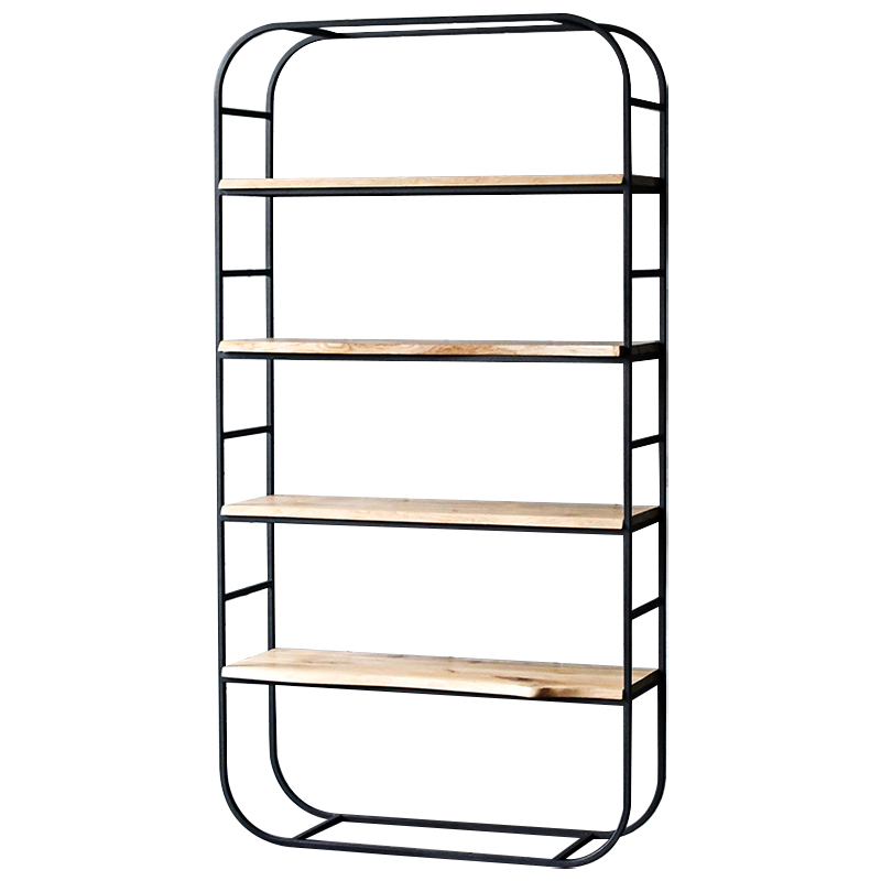 Стеллаж Dawood Industrial Metal Rust Rack Древесина Черный Стеллаж Dawood Industrial Metal Rust Rack Древесина Черный в Кирове | Loft Concept