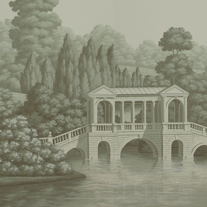 Обои ручная роспись English Landscape Crystal Grey on scenic paper Обои ручная роспись English Landscape Crystal Grey on scenic paper в Кирове | Loft Concept