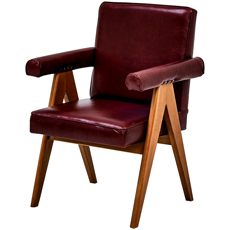 Стул Cherry Modern Chair Бургундский красный Древесина Стул Cherry Modern Chair Бургундский красный Древесина в Кирове | Loft Concept
