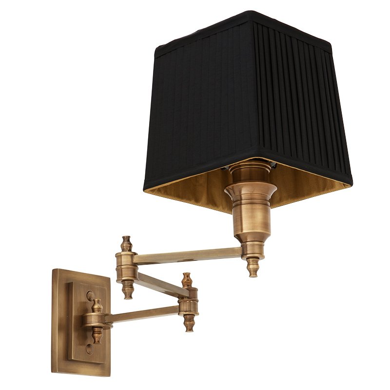 Бра Wall Lamp Lexington Swing Brass+Black Латунь Античная полированная Черный Бра Wall Lamp Lexington Swing Brass+Black Латунь Античная полированная Черный в Кирове | Loft Concept