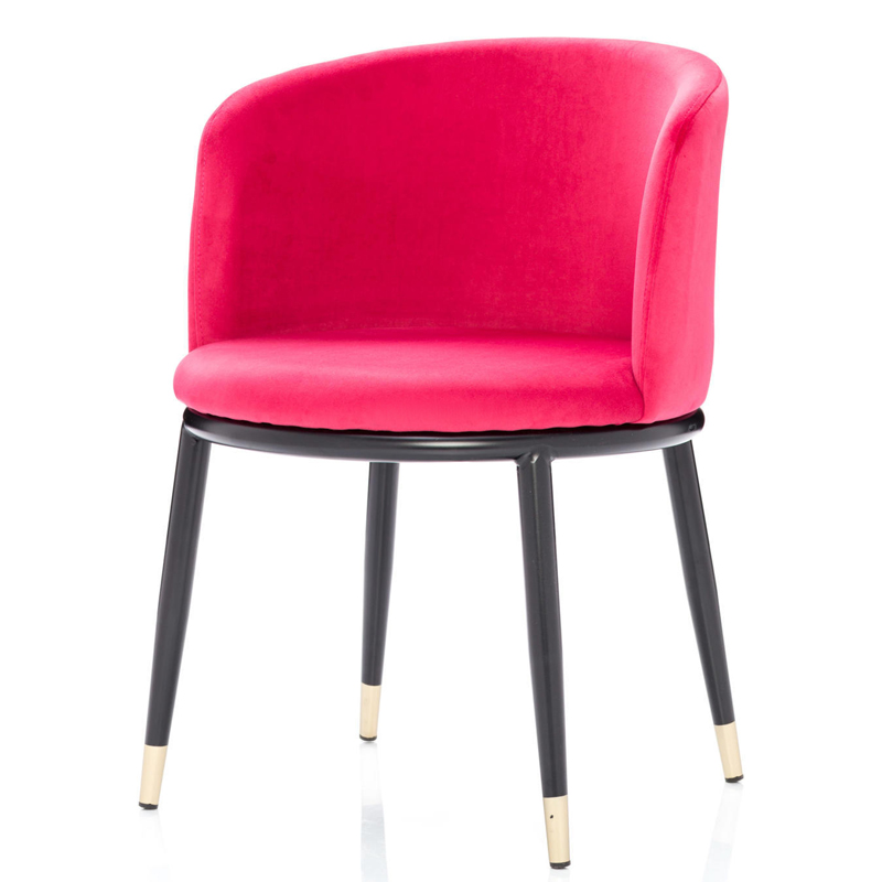 Стул Dining Chair Foucault Crimson Малиновый (Crimson) Черный Золотой Стул Dining Chair Foucault Crimson Малиновый (Crimson) Черный Золотой в Кирове | Loft Concept