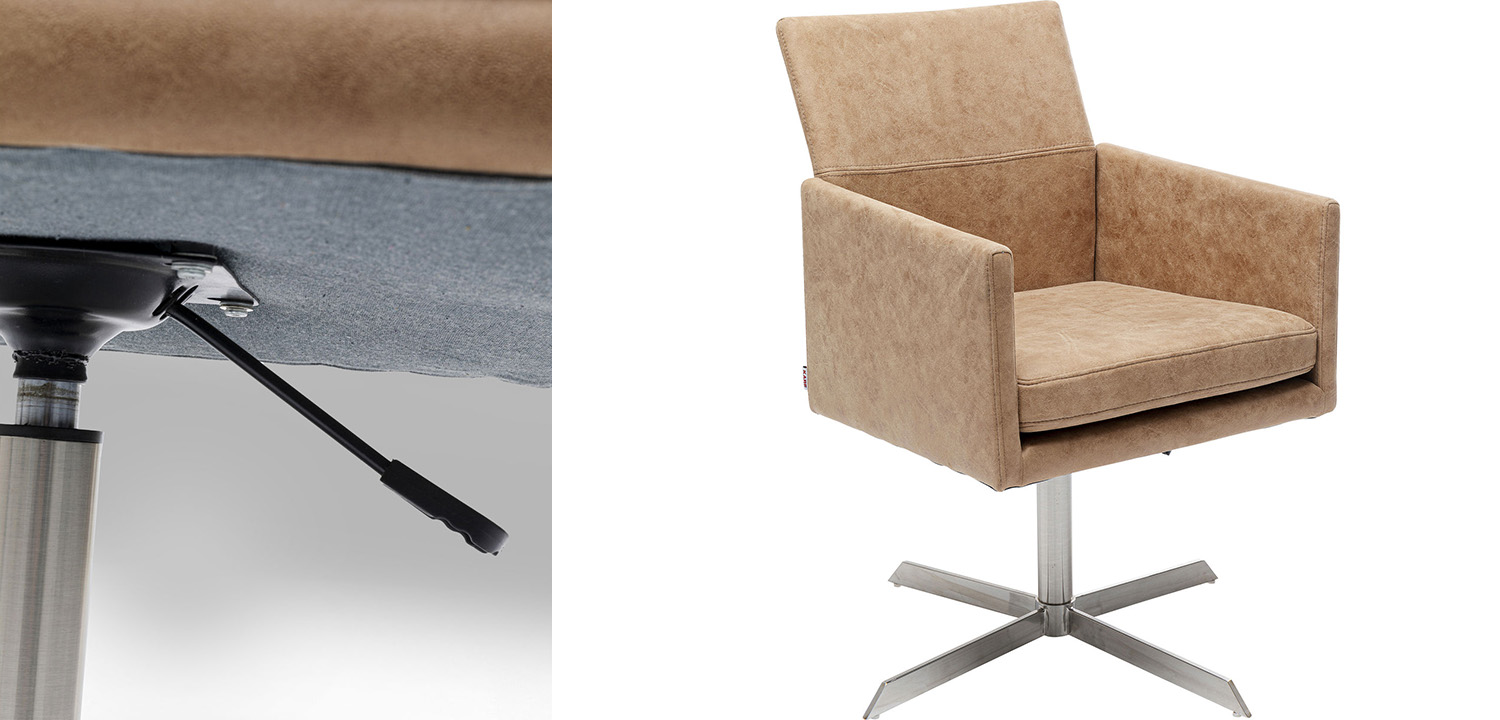 Кресло вращающееся Beige Queenie - фото