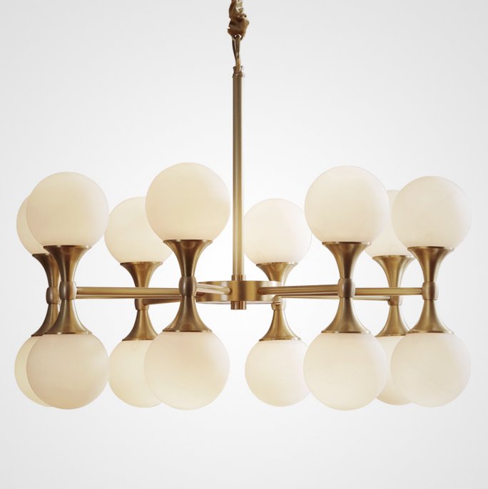Люстра Hudson Valley Lighting Astoria Chandelier Белый Латунь Люстра Hudson Valley Lighting Astoria Chandelier Белый Латунь в Кирове | Loft Concept