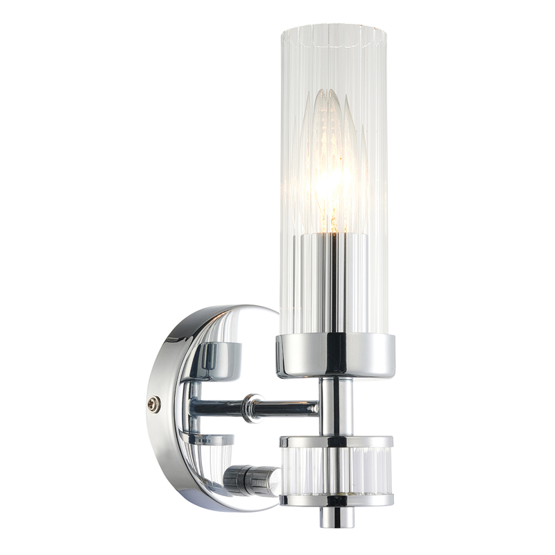 Бра Jeanette Chromium Sconce Хром Прозрачный Бра Jeanette Chromium Sconce Хром Прозрачный в Кирове | Loft Concept