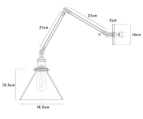 Бра Gloce Cone Shade Loft Industrial Red Бра Gloce Cone Shade Loft Industrial Red в Кирове
