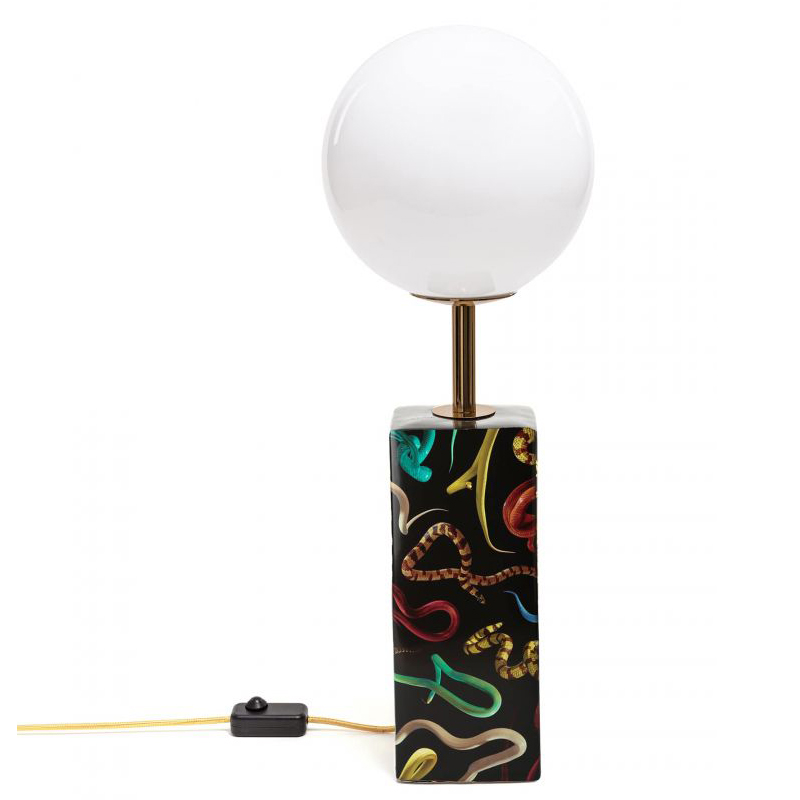 Настольная лампа Seletti Table Lamp Snakes Черный Белый Мульти Настольная лампа Seletti Table Lamp Snakes Черный Белый Мульти в Кирове | Loft Concept