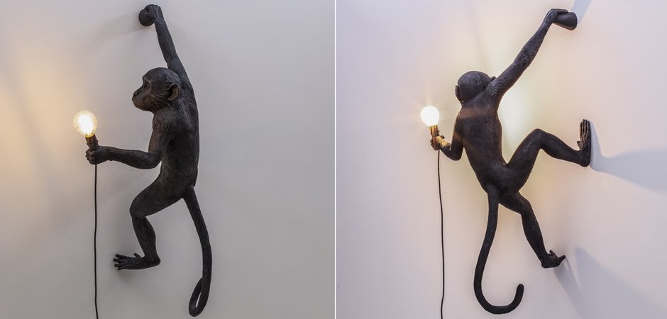 Бра Seletti The Monkey Lamp Hanging Version Right Бра Seletti The Monkey Lamp Hanging Version Right - Loft-Concept в Кирове