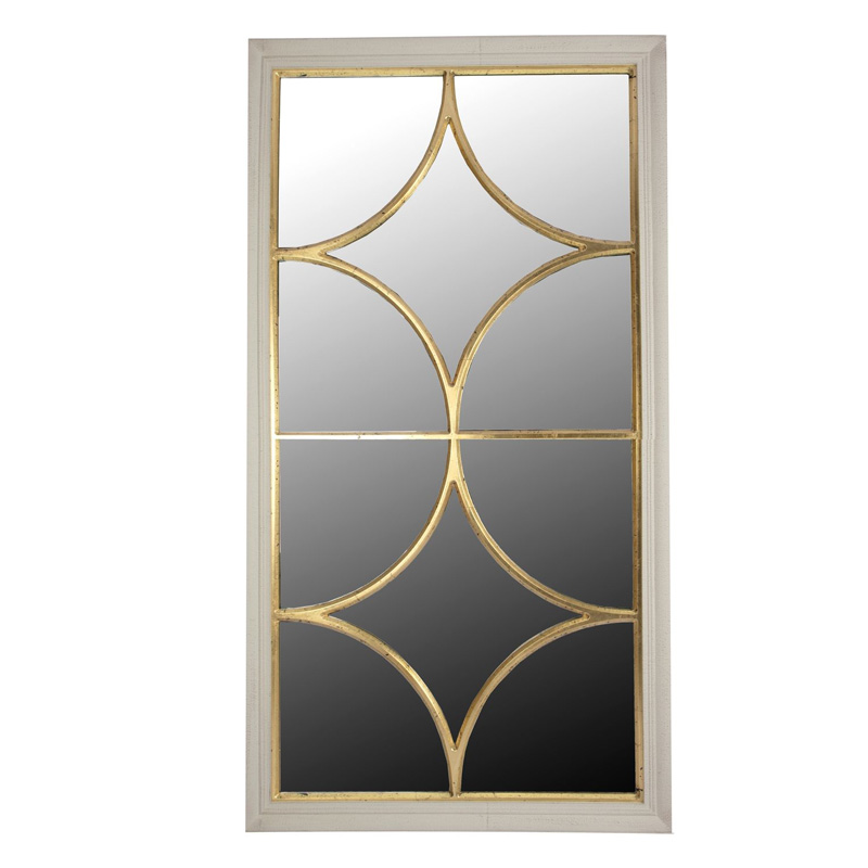 Зеркало Ferrand Mirror Window Белый Золотой в Кирове | Loft Concept 