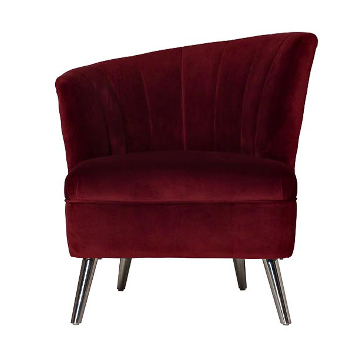 Кресло Moore Armchair Бургундский красный Нержавеющая сталь Кресло Moore Armchair Бургундский красный Нержавеющая сталь в Кирове | Loft Concept