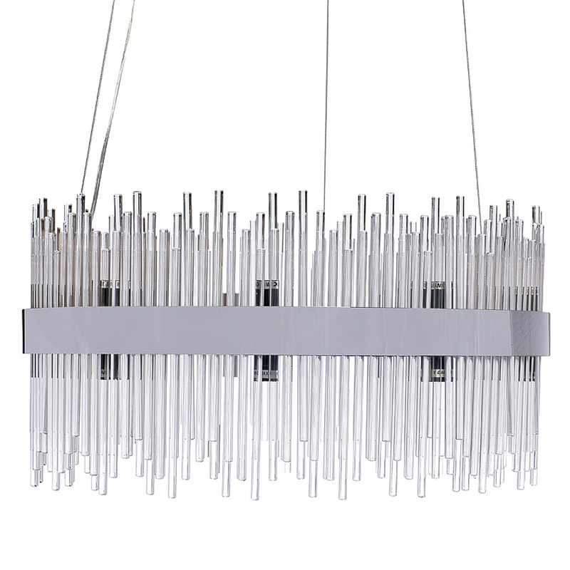 Люстра Nembus Chandelier 60 chrome Хром Прозрачный Люстра Nembus Chandelier 60 chrome Хром Прозрачный в Кирове | Loft Concept
