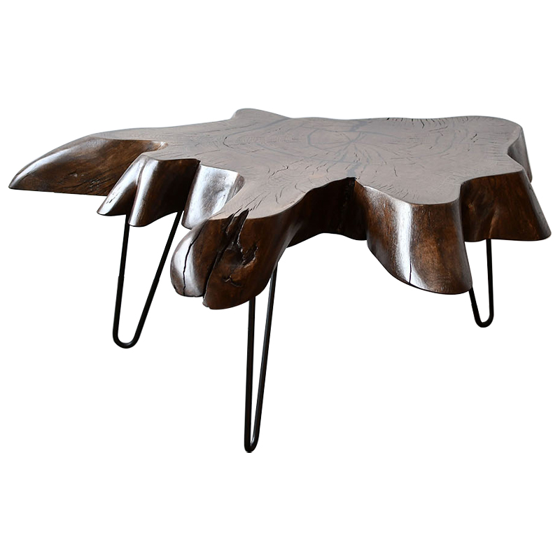 Кофейный стол Tallulah Industrial Metal Rust Coffee Table Коричневый Черный Кофейный стол Tallulah Industrial Metal Rust Coffee Table Коричневый Черный в Кирове | Loft Concept