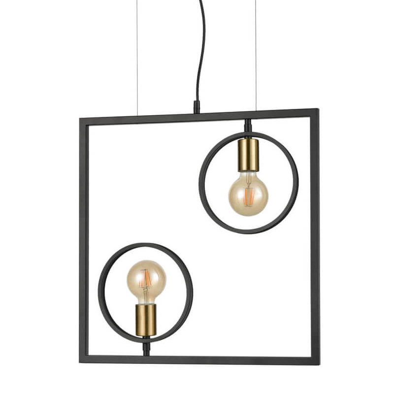 Люстра Loft Rings Ligh 2 Черный Золотой Люстра Loft Rings Ligh 2 Черный Золотой в Кирове | Loft Concept