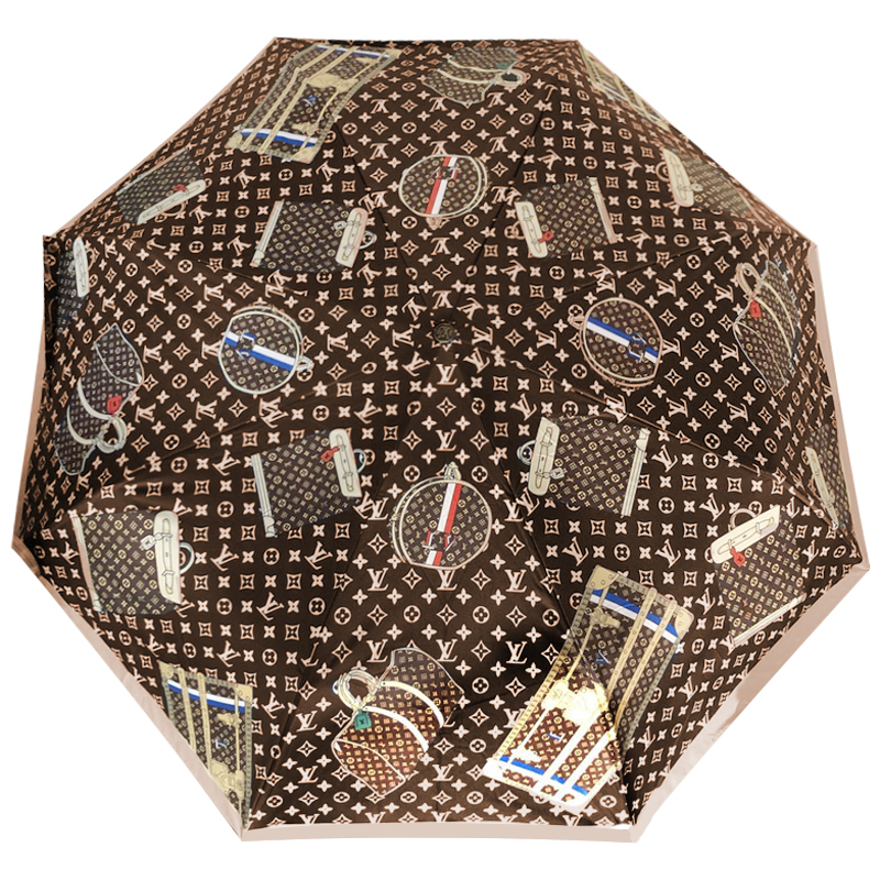 Зонт раскладной LOUIS VUITTON дизайн 016 Коричневый цвет Коричневый Зонт раскладной LOUIS VUITTON дизайн 016 Коричневый цвет Коричневый в Кирове | Loft Concept