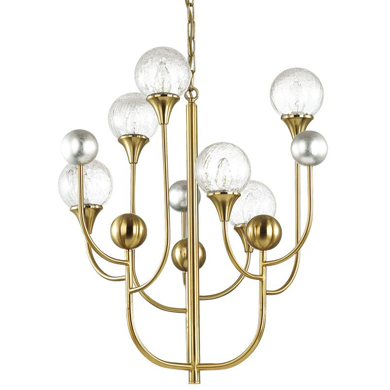 Люстра Benniga Chandelier 6 Золотой Прозрачный (Transparent) Люстра Benniga Chandelier 6 Золотой Прозрачный (Transparent) в Кирове | Loft Concept