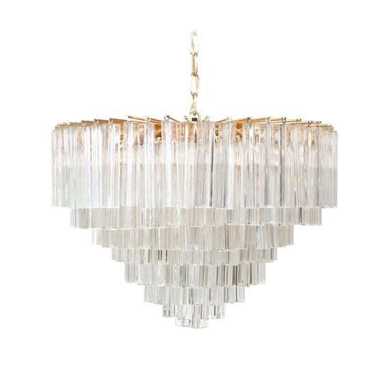 Люстра Chandelier Odeon Глянцевое золото Прозрачное Стекло Люстра Chandelier Odeon Глянцевое золото Прозрачное Стекло в Кирове | Loft Concept