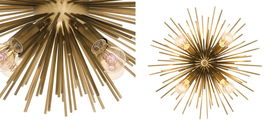 Потолочный светильник Ceiling Lamp Boivin Brass Потолочный светильник Ceiling Lamp Boivin Brass - Loft-Concept в Кирове