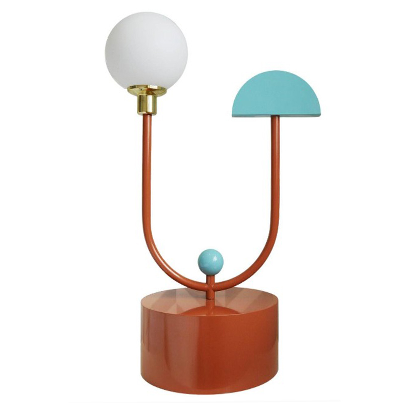 Дизайнерская Настольная Лампа Space Table Lamp by Dovain Studio Белый Коричневый Бирюзовый Дизайнерская Настольная Лампа Space Table Lamp by Dovain Studio Белый Коричневый Бирюзовый в Кирове | Loft Concept