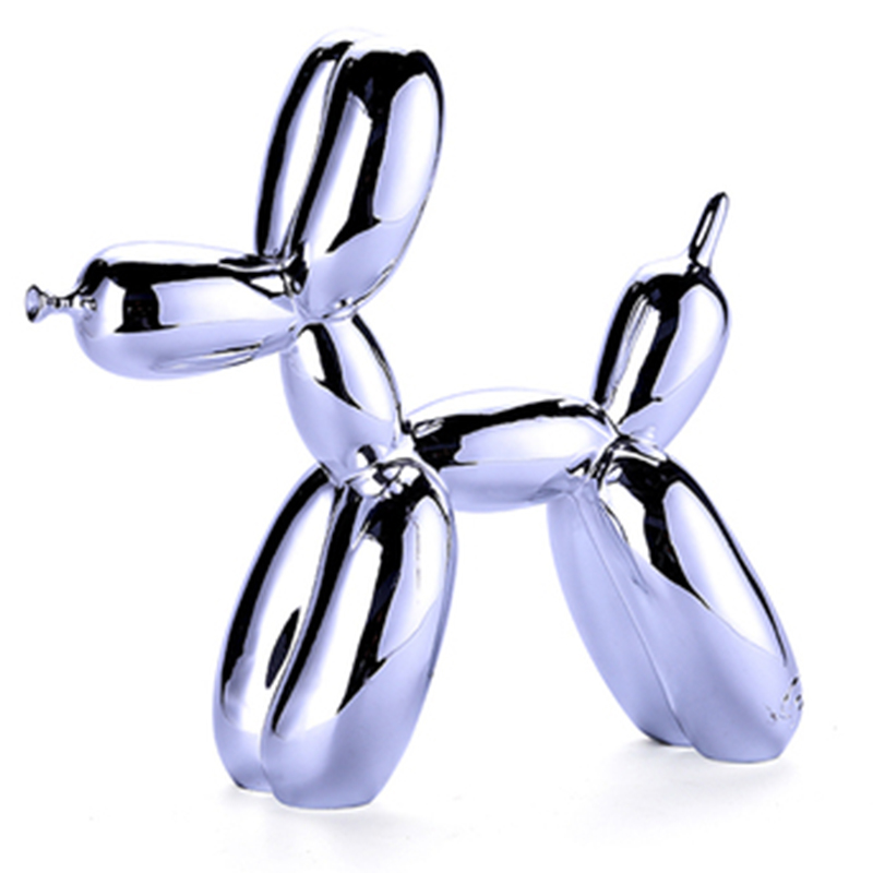 Статуэтка Jeff Koons Balloon Dog medium Silver Серебряный Статуэтка Jeff Koons Balloon Dog medium Silver Серебряный в Кирове | Loft Concept