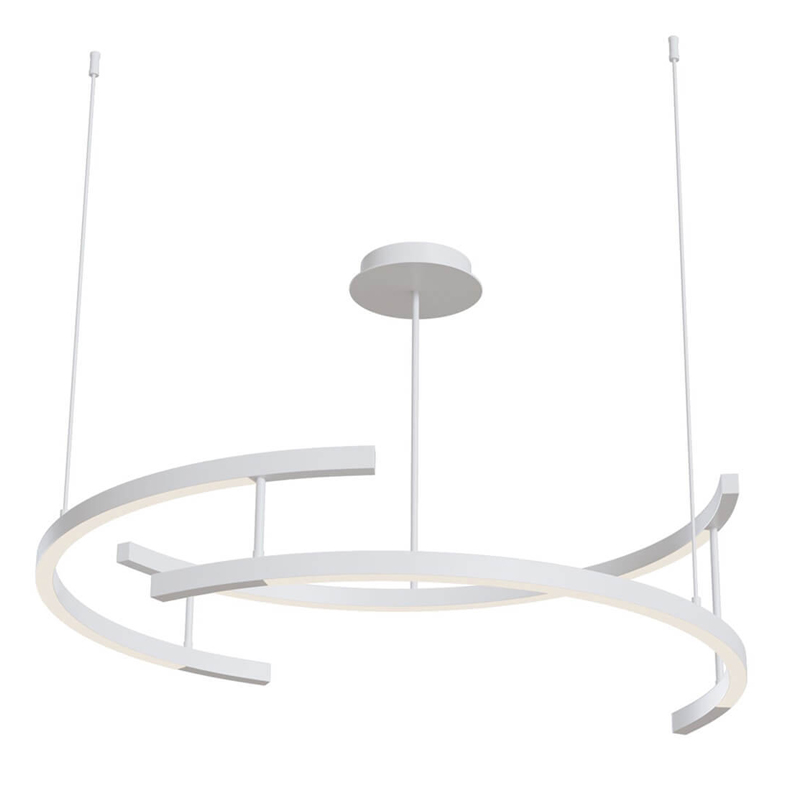 Люстра Smeragde Light Chandelier white arcs Белый в Кирове | Loft Concept 
