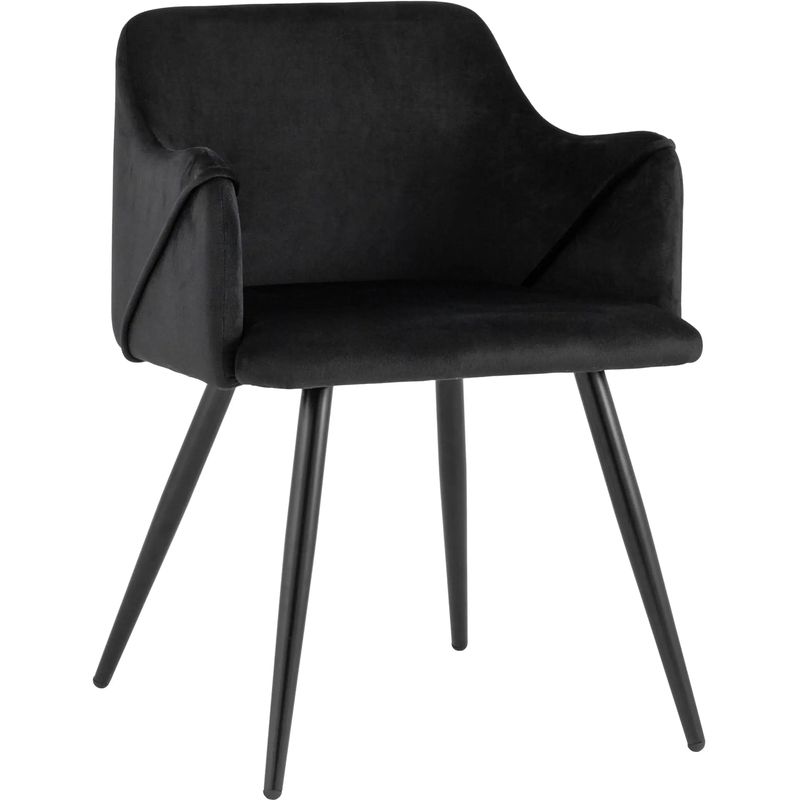 Стул Monarch Chair Черный Велюр Черный Стул Monarch Chair Черный Велюр Черный в Кирове | Loft Concept