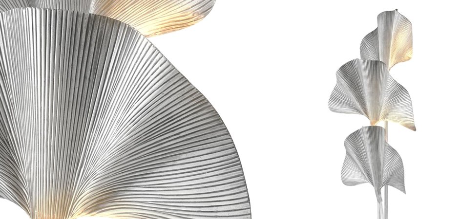 Торшер Eichholtz Floor Lamp Las Palmas Silver Торшер Eichholtz Floor Lamp Las Palmas Silver - Loft-Concept в Кирове