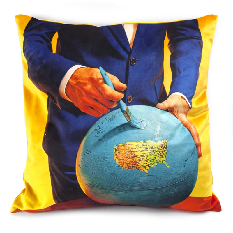 Подушка Seletti Cushion Globe Design Toiletpaper Мульти Подушка Seletti Cushion Globe Design Toiletpaper Мульти в Кирове | Loft Concept