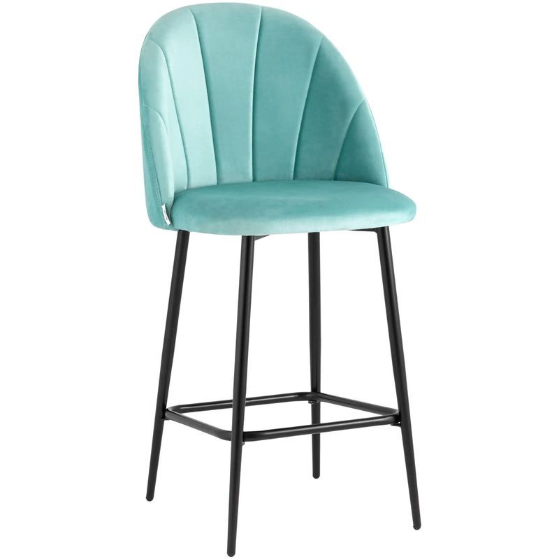 Барный Стул Balsari S Chair Цвет Тиффани Голубой Черный Барный Стул Balsari S Chair Цвет Тиффани Голубой Черный в Кирове | Loft Concept