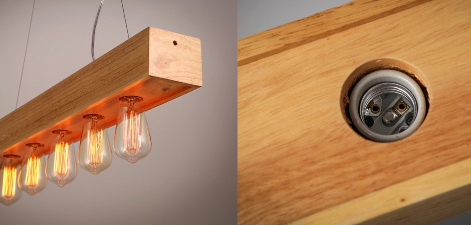 Люстра Loft Wooden Lighting Line Pendant Люстра Loft Wooden Lighting Line Pendant - Loft-Concept в Кирове