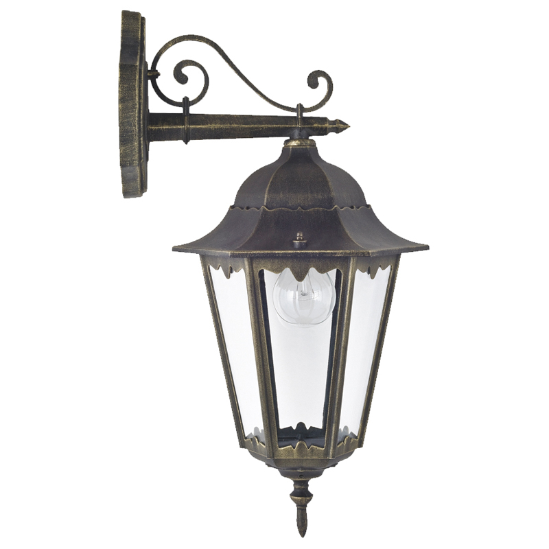 Уличный светильник Leclerc sconce II Винтажный черный Прозрачное Стекло Уличный светильник Leclerc sconce II Винтажный черный Прозрачное Стекло в Кирове | Loft Concept