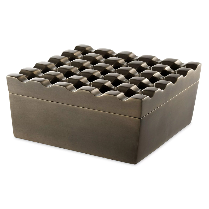 Пепельница Eichholtz Ashtray Deluxe Винтажная латунь в Кирове | Loft Concept 