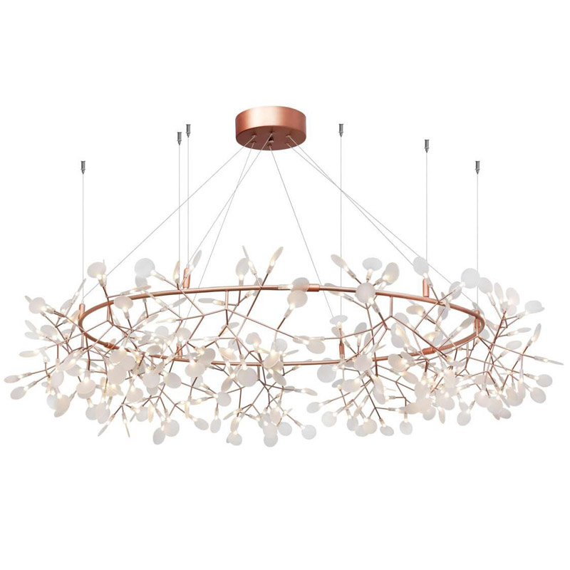 Люстра Heracleum rose gold 160 Розовое золото Белый Люстра Heracleum rose gold 160 Розовое золото Белый в Кирове | Loft Concept