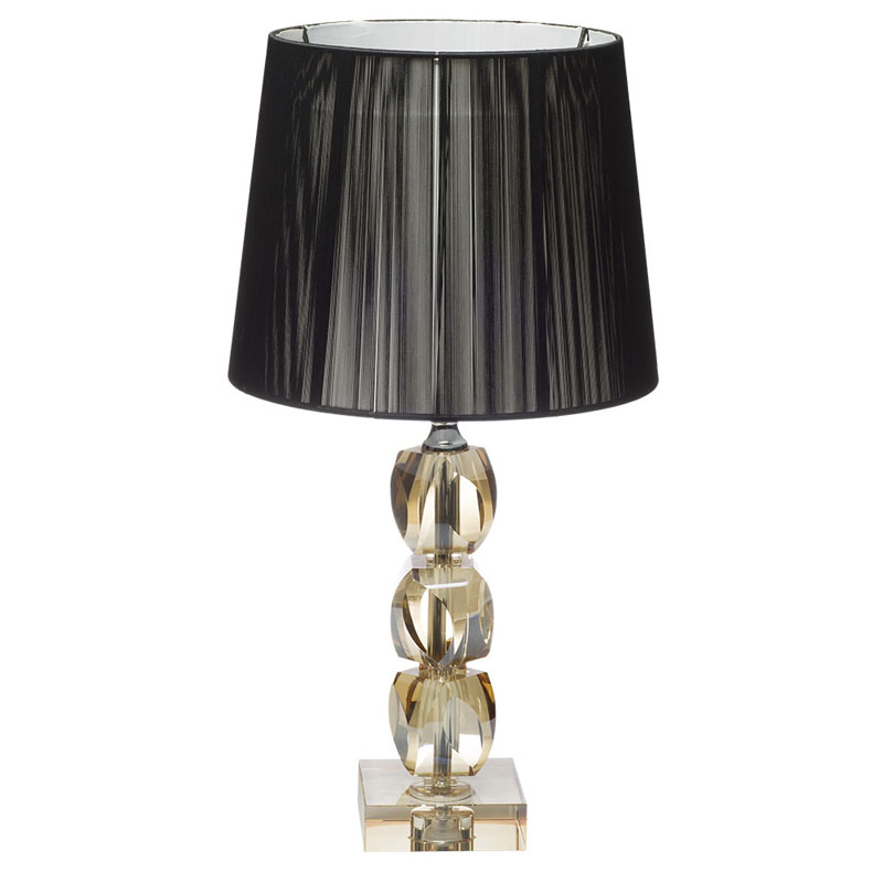 Настольная лампа Gold Crystal Base Table Lamp Черный Настольная лампа Gold Crystal Base Table Lamp Черный в Кирове | Loft Concept