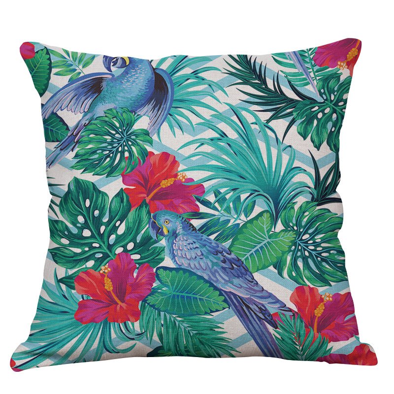 Декоративная подушка Tropical birds Мульти Декоративная подушка Tropical birds Мульти в Кирове | Loft Concept