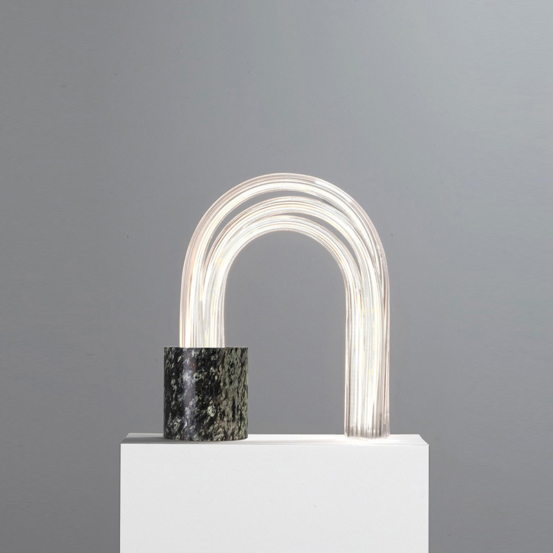 Настольная лампа Spring Lamp Черный Белый Настольная лампа Spring Lamp Черный Белый в Кирове | Loft Concept