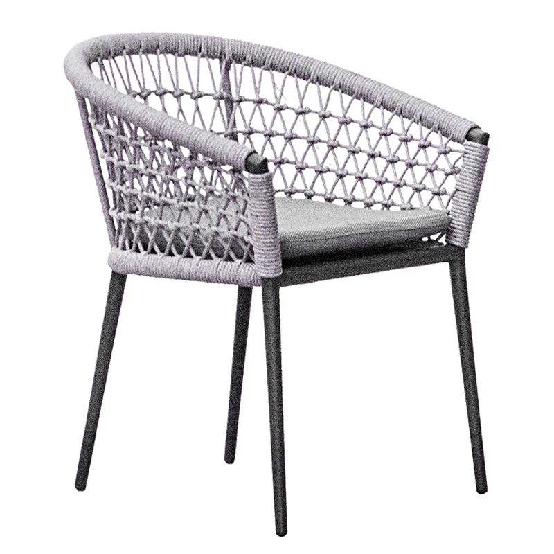 Стул Niels Outdoor Chair Серый Черный Стул Niels Outdoor Chair Серый Черный в Кирове | Loft Concept