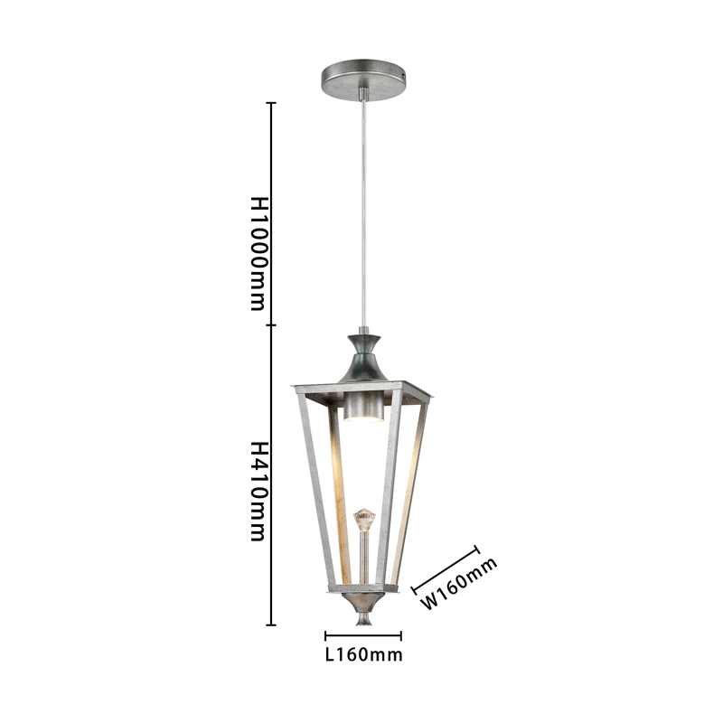 Подвесной светильник цвета античного серебра Fanarion в Кирове