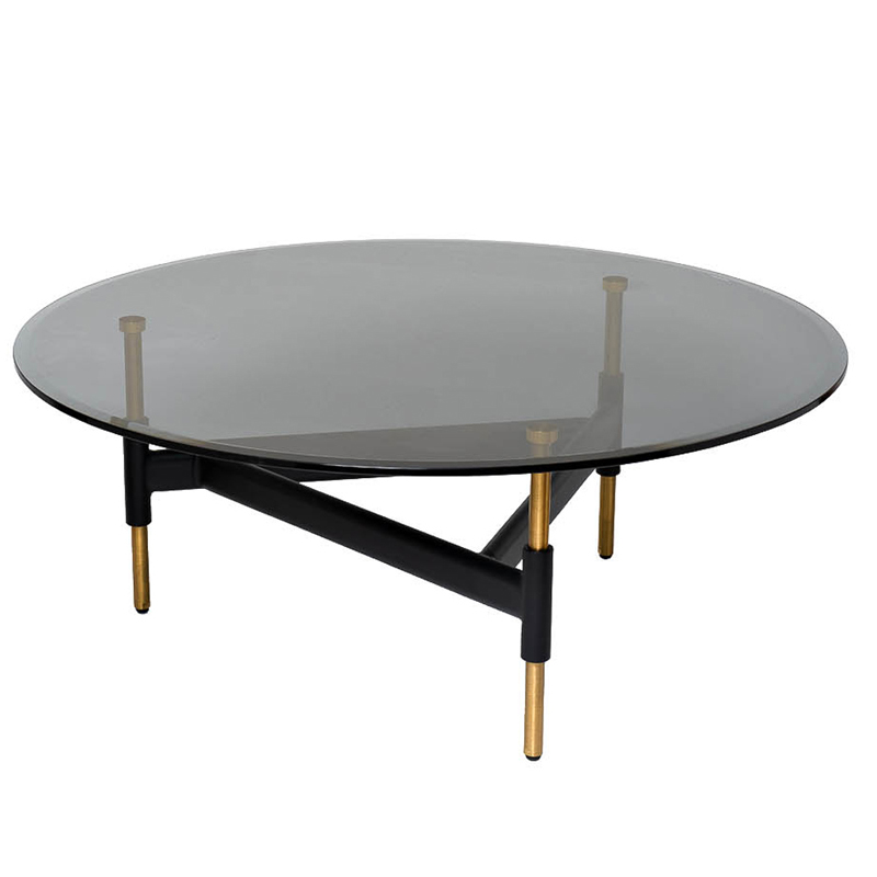 Кофейный стол Monreale Dark Glass Черный Золотой Кофейный стол Monreale Dark Glass Черный Золотой в Кирове | Loft Concept