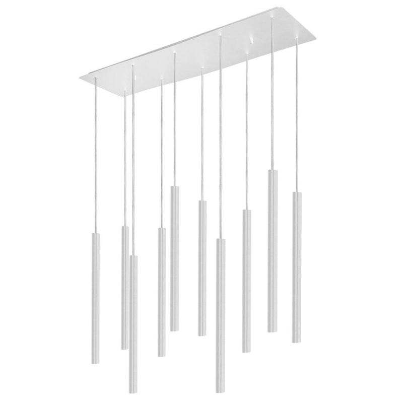 Светильник Trumpet Rectangle White 10 плафонов Белый Светильник Trumpet Rectangle White 10 плафонов Белый в Кирове | Loft Concept