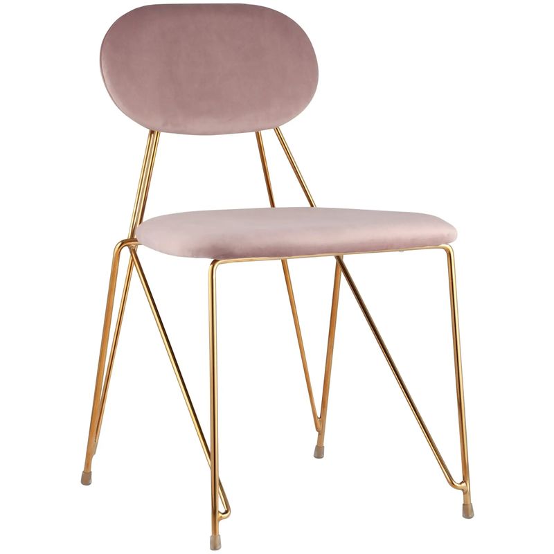 Стул Alice Chair Велюр Пастельно-Розовый Розовый пастельный Золотой Стул Alice Chair Велюр Пастельно-Розовый Розовый пастельный Золотой в Кирове | Loft Concept