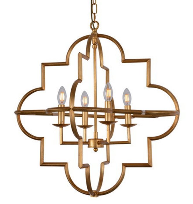 Люстра Mandeville Gold Chandelier Латунь Античная полированная Люстра Mandeville Gold Chandelier Латунь Античная полированная в Кирове | Loft Concept