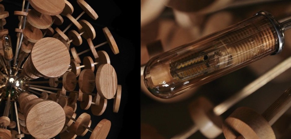 Люстра Wooden Glowworm Sphere Люстра Wooden Glowworm Sphere - Loft-Concept в Кирове