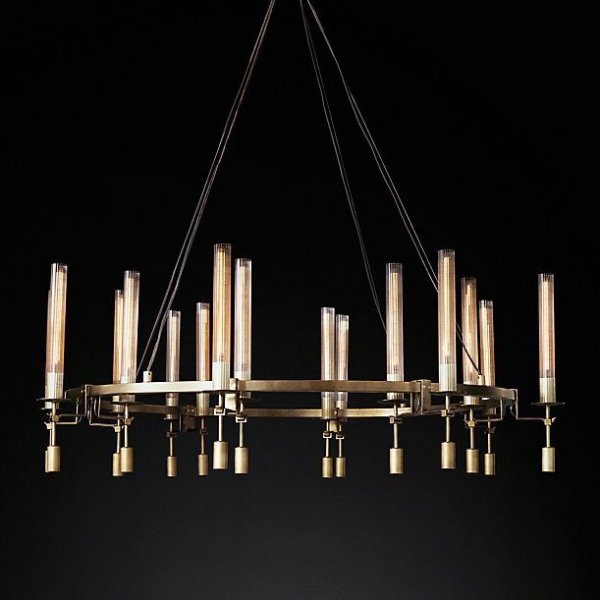 Люстра RH FONTANELLE Round Chandelier 16 Латунь Люстра RH FONTANELLE Round Chandelier 16 Латунь в Кирове | Loft Concept